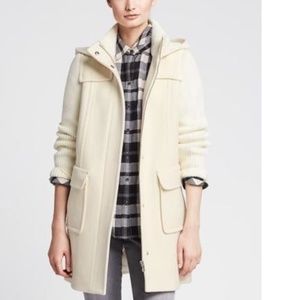 NEW) Banana Republic Winter Coat Beige/Cream XS